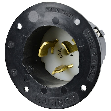 Marinco Cs8275 Marinco 50A 250V Flanged Inlet CS8275